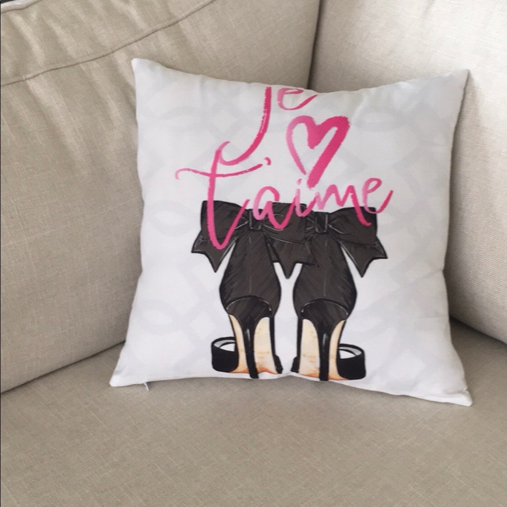 Je taime (I love you) French throw pillow case